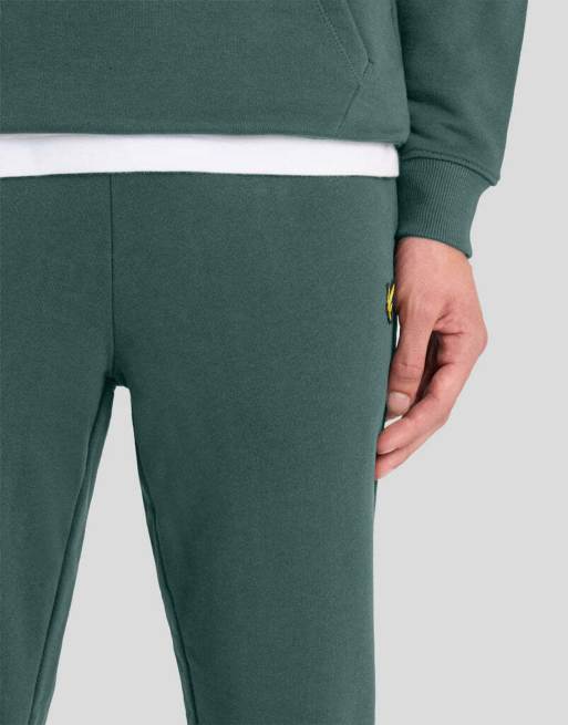 Lyle & Scott - pantalón de chándal slim de talle medio en x858 silver pine, 3 de 6