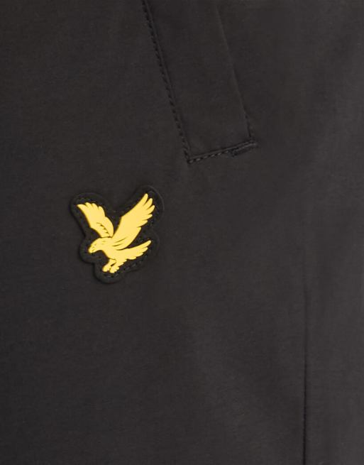 Lyle & Scott pantalon de jogging à empiècements en noir jais et bleu marine peony, 6 de 6
