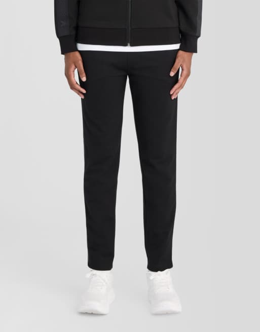 Lyle & Scott pantalon de jogging mi-hauts avec bandes pour padel en z865 noir profond, 2 de 5