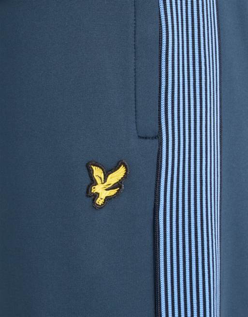 Lyle & Scott pantalon de jogging mi-long à rayures avec bandes z271 bleu marine foncé, 6 de 6