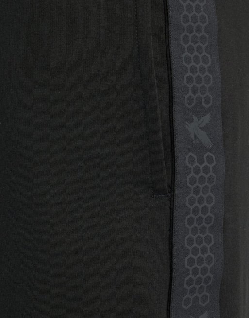 Lyle & Scott pantaloncini da padel con nastro laterale neri, 6 di 6
