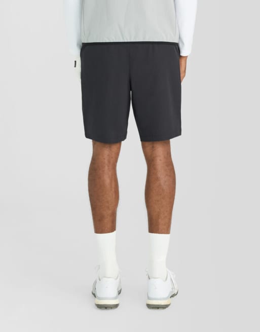 Lyle & Scott - Pantalones cortos de golf negro azabache de tejido técnico ligero, 5 de 7