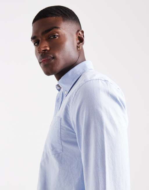 Lyle & Scott plain oxford shirt in light blue  , 4 of 5