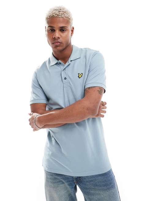 Lyle & Scott  Plain Polo Shirt in Blue