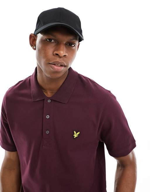 Lyle and scott burgundy hot sale shirt