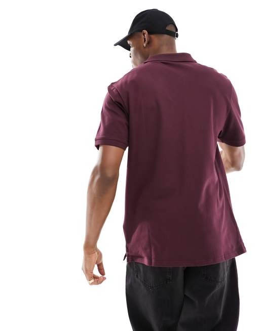 maroon polo shirt plain