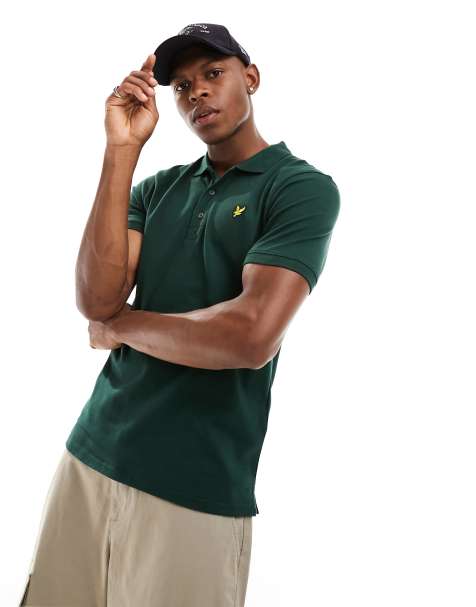 Lyle & Scott Plain Polo Shirt in Green - view 1