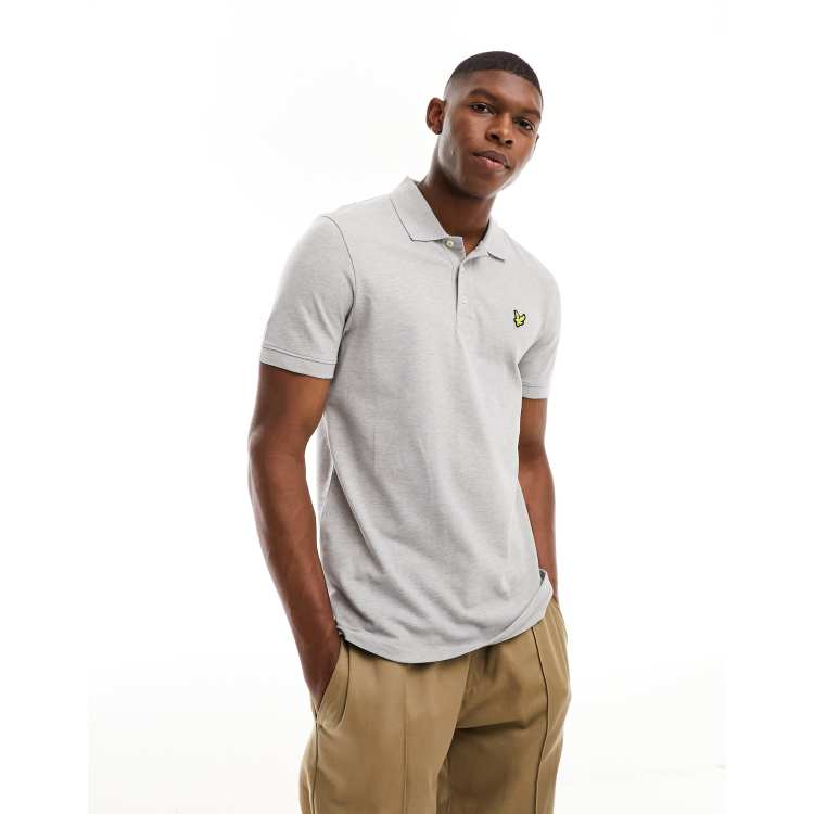 Grey polo shirt outlet plain