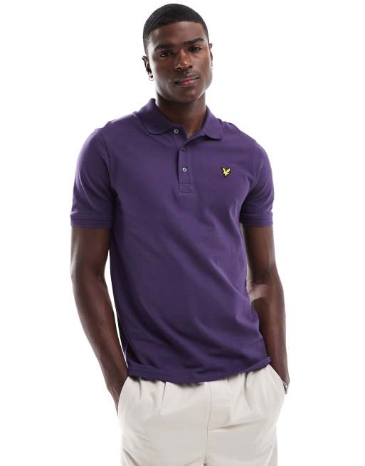 Lyle and scott purple polo hotsell