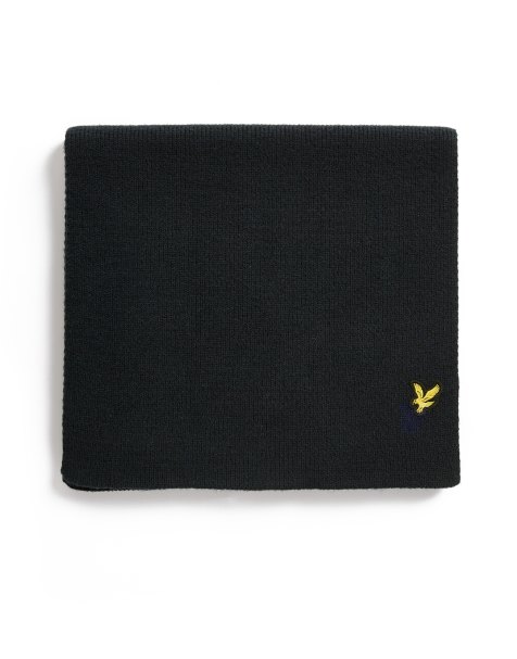 Lyle & Scott plain scarf in  dark navy  - view 1