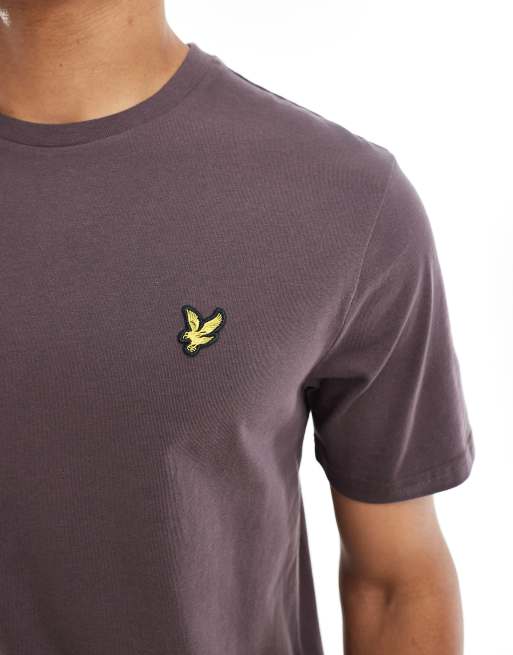 Lyle & Scott  plain t-shirt in  espresso   , 5 of 5