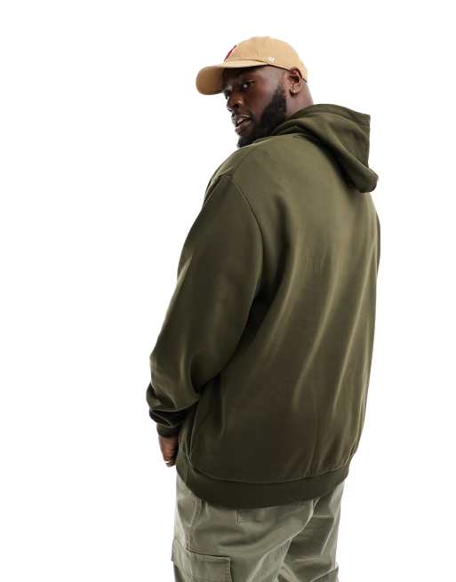 Olive green shop hoodie men