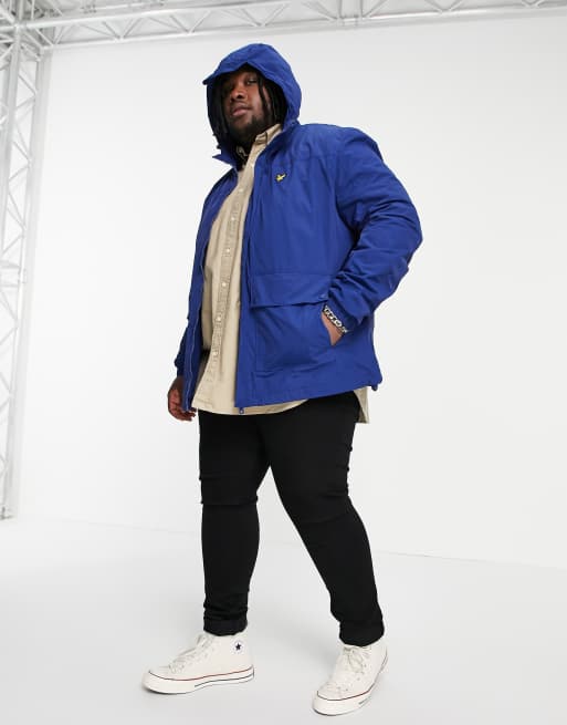 Lyle Scott Plus hooded pocket jacket in black ASOS