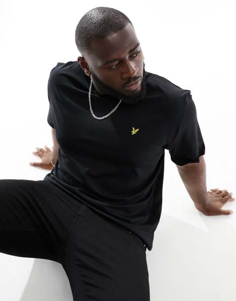 Lyle & Scott PLUS icon logo t-shirt in black - view 1
