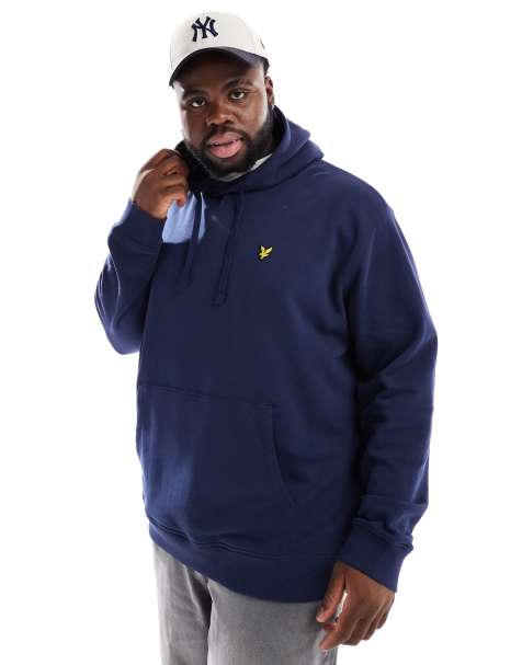 Lyle & Scott Plus Pullover Hoodie in Navy - view 1