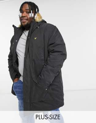 lyle and scott microfleece lined parka