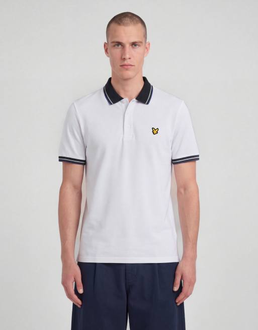 Lyle & Scott polo à manches courtes à liserés Sport Core, blanc 626, 2 de 6