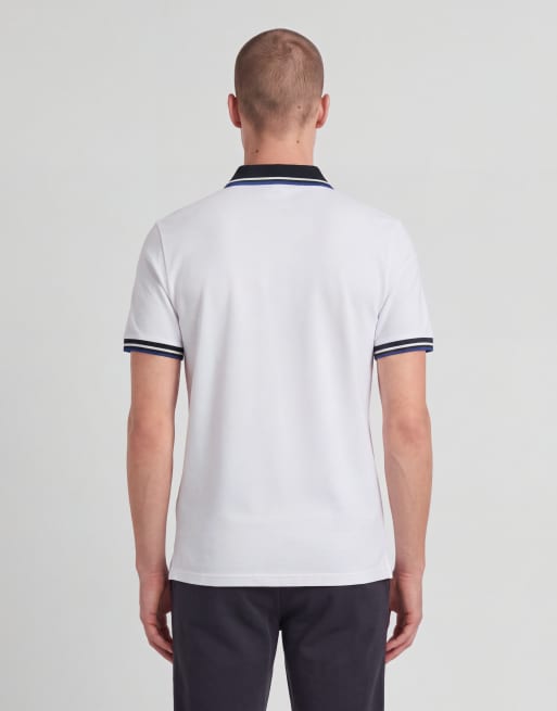 Lyle & Scott polo à manches courtes à liserés Sport Core, blanc 626, 4 de 6
