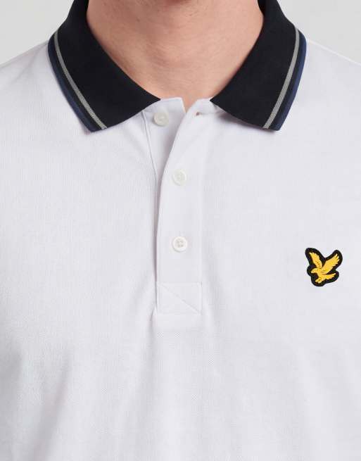 Lyle & Scott polo à manches courtes à liserés Sport Core, blanc 626, 5 de 6