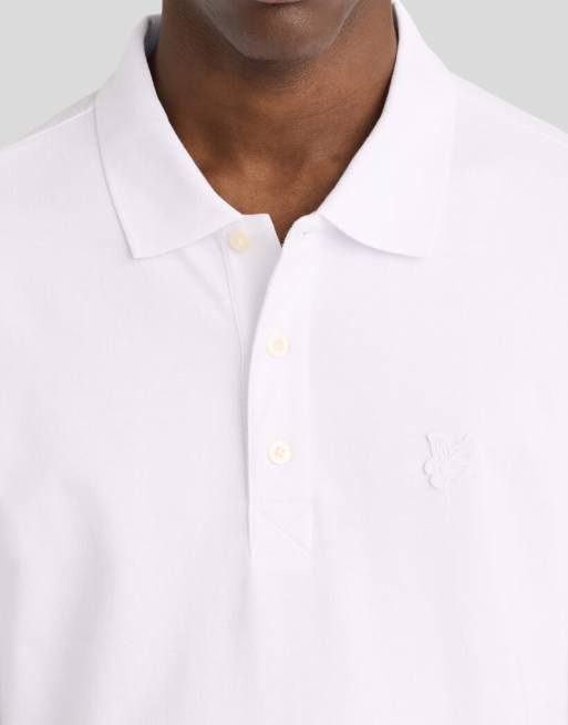 Lyle & Scott polo a maniche corte in 626 bianco, 4 di 7