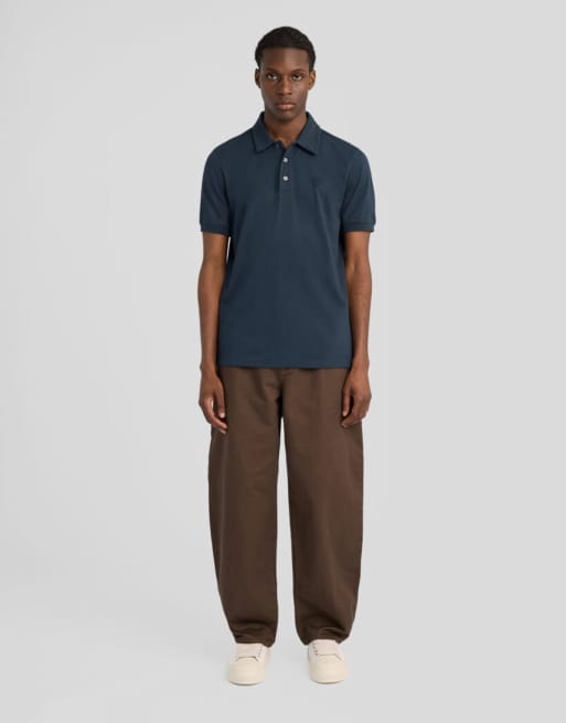 Lyle & Scott - Polo a maniche corte sottile blu navy scuro, 3 di 7