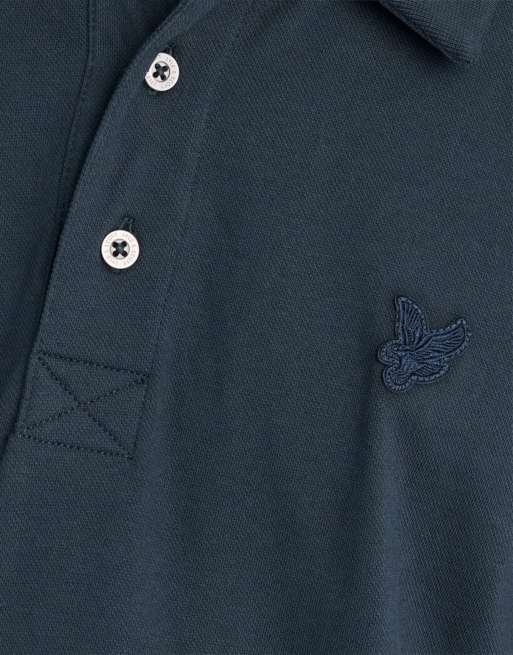 Lyle & Scott - Polo a maniche corte sottile blu navy scuro, 7 di 7