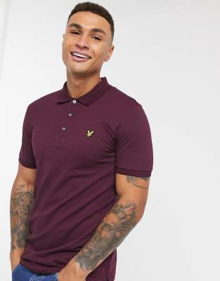 lyle and scott polo bordeaux