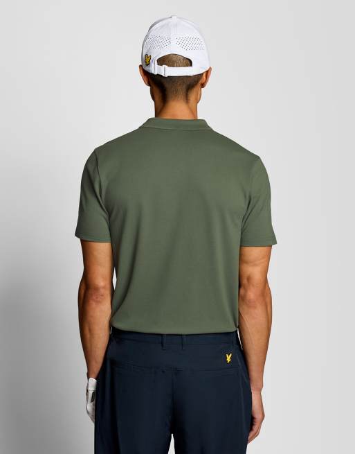 Lyle & Scott polo da golf core a maniche corte in x65 cactus green, 4 di 7