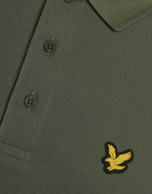 Lyle & Scott polo da golf core a maniche corte in x65 cactus green, 6 di 7