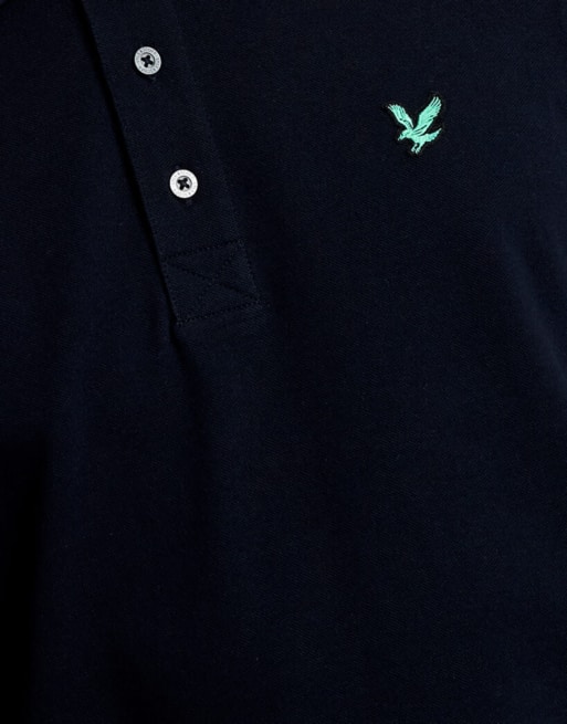 Lyle & Scott polo de golf de manga corta azul marino oscuro, 5 de 5