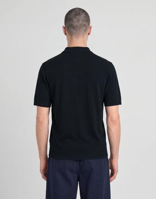 Lyle & Scott polo en maille bleu marine foncé, 4 de 6