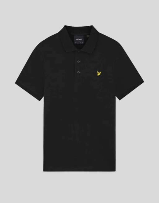 Lyle & Scott polo liso de manga corta en saddle, 5 de 6