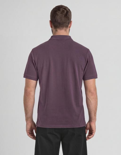 Lyle & Scott - polo liso de manga corta en y320 noir plum, 4 de 6