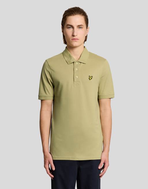 Lyle & Scott - polo liso en verde herb y119, 2 de 6