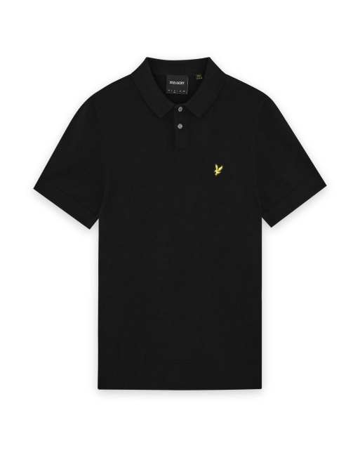 Lyle & Scott - Polo manches courtes en maille de coton - Noir de jais, 5 de 7
