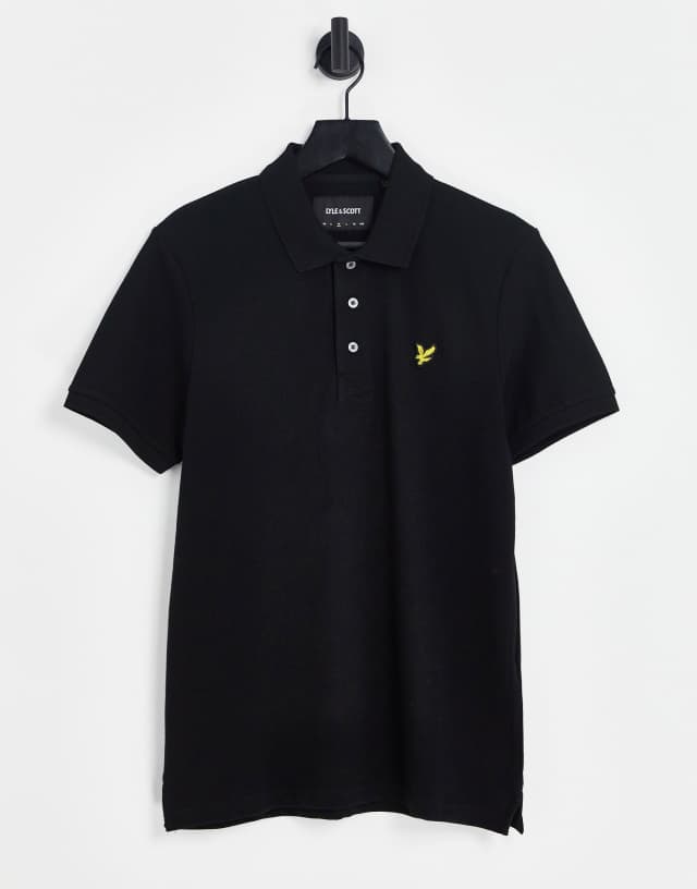 Lyle & Scott polo shirt in black