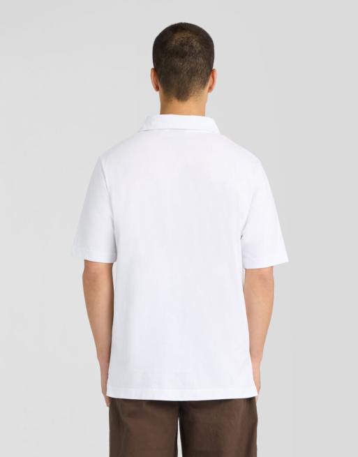 Lyle & Scott polo shirt relaxed en jersey à manches courtes en blanc 626, 4 de 6