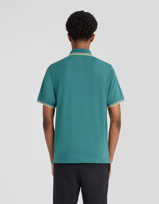 Lyle & Scott polo sport à liseré Ss Core en y105 Mediterranea, 4 de 6