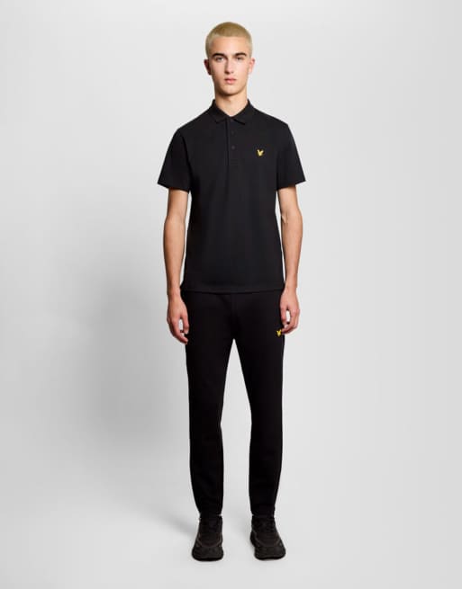 Lyle & Scott polo sportivi core a maniche corte in z865 nero jet, 7 di 7