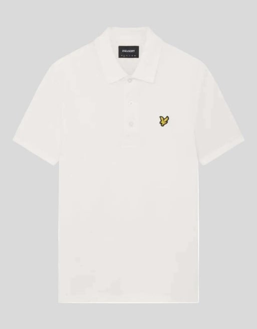 Lyle & Scott - Polo uni à manches courtes - Blanc w994, 5 de 6