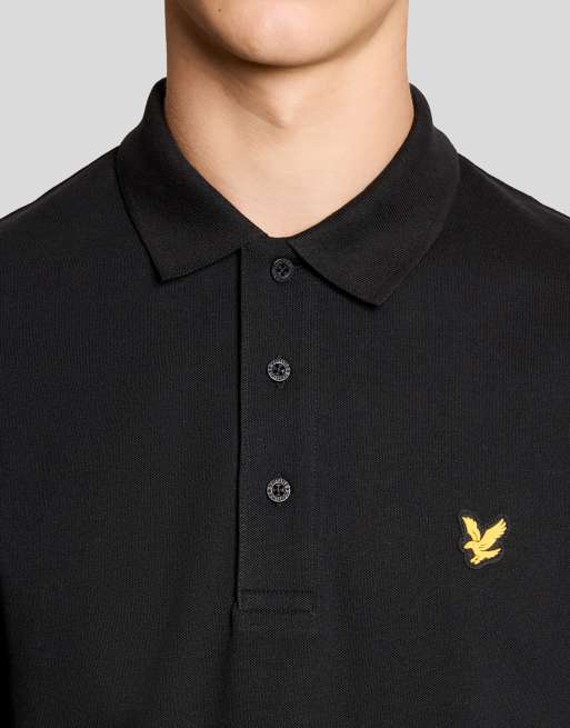 Lyle & Scott - polos deportivos básicos de manga corta en negro azabache, 3 de 7