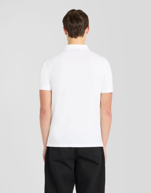 Lyle & Scott poloshirt met schildbadge, korte mouwen, 626 wit, 4 van 5