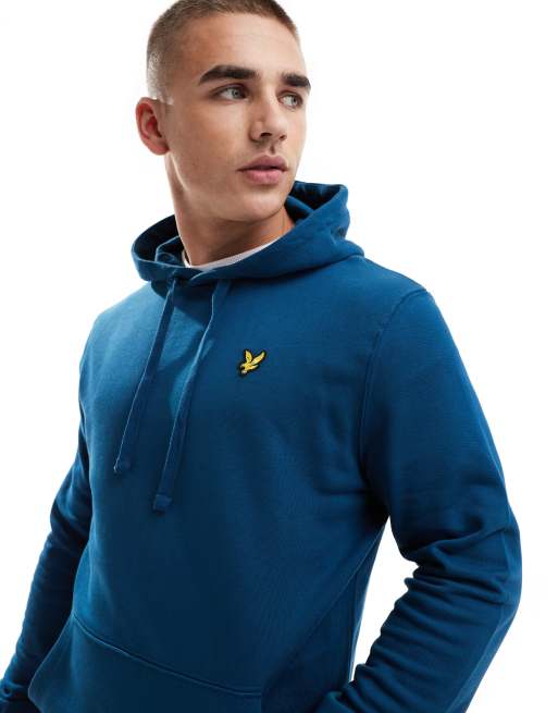 Lyle and scott blue hoodie sale