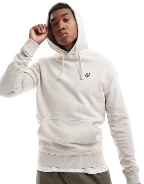 Lyle & Scott pullover hoodie in cream - view 1