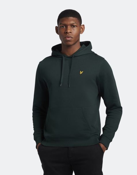 Lyle & Scott  Pullover Hoodie in Dark Green - view 1