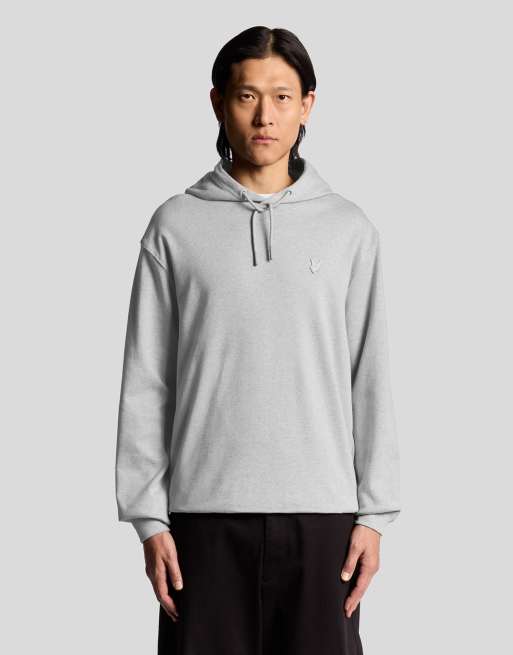 Lyle & Scott   pullover hoodie in  light grey marl  