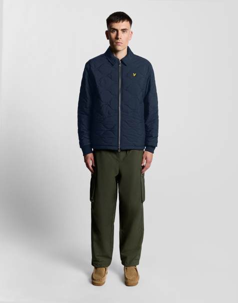 Lyle & Scott quilted ripstop jacket in  dark navy   - view 1