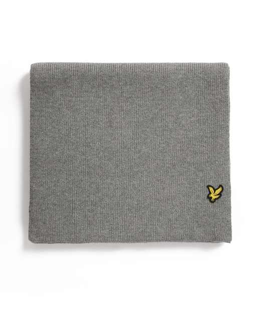Lyle & Scott Scarves plain scarf in t28 mid grey marl