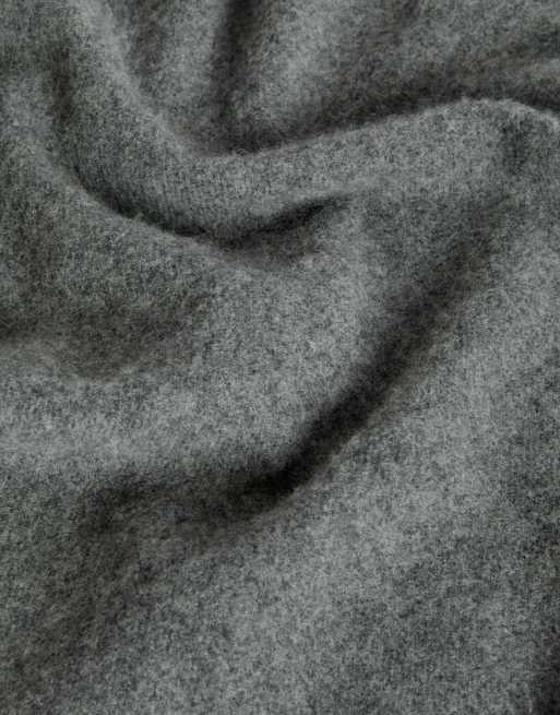 Lyle & Scott Schal aus glatter Lammwolle in T28 Mittelgrau-Meliert, 2 von 2
