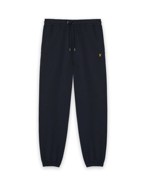 Lyle & Scott schwere Loopback-Jogginghose in dunklem Marineblau, 5 von 6